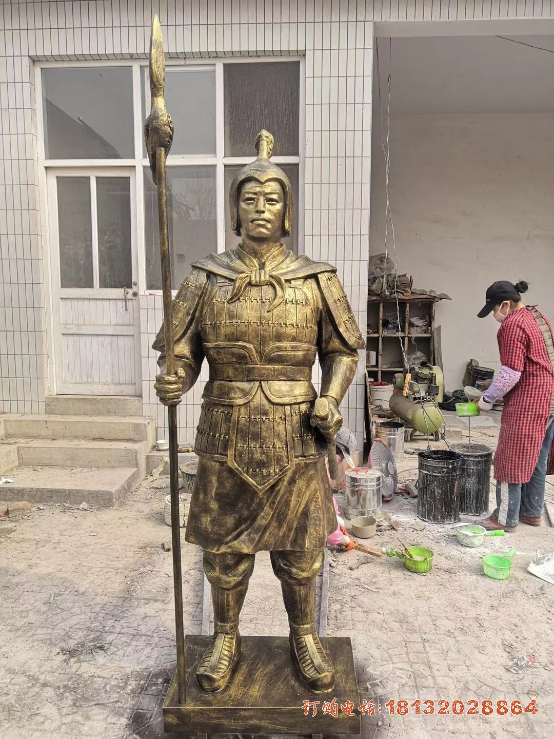铸铜士兵人物(wù)铜雕 广场人物(wù)雕塑