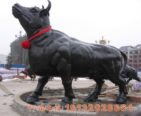 动物(wù)铜雕-牛