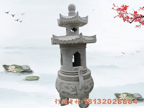 大理(lǐ)石香炉石雕