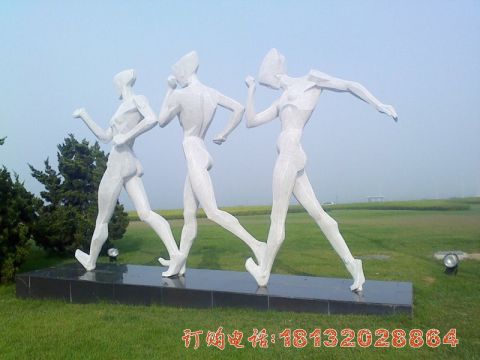不锈钢竞走人物(wù)雕塑