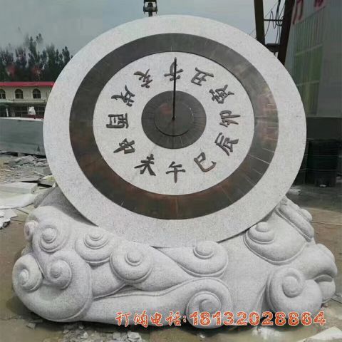大理(lǐ)石十二时辰日晷雕塑