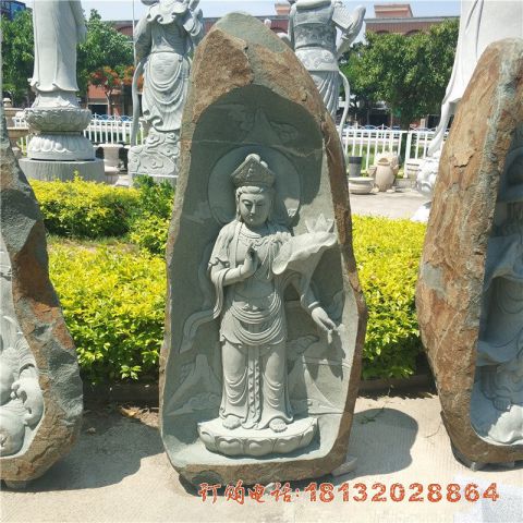大理(lǐ)石公园石观音雕像