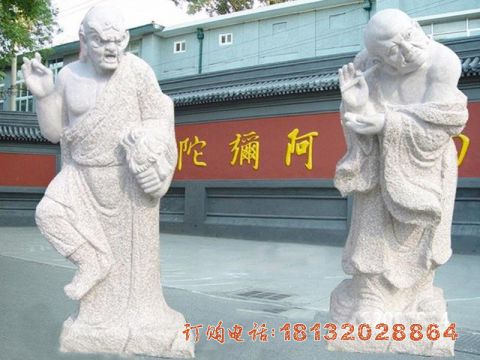 大理(lǐ)石18罗汉雕像