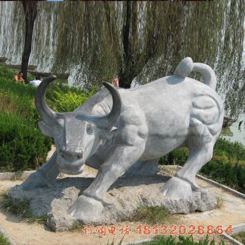 青石华尔街(jiē)牛雕塑