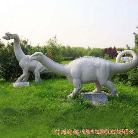 公园大理(lǐ)石恐龙石雕