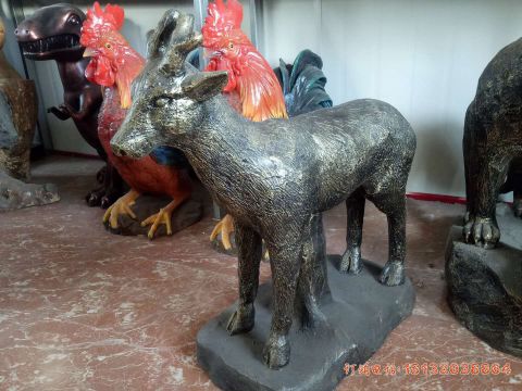 铜雕鹿动物(wù)雕塑